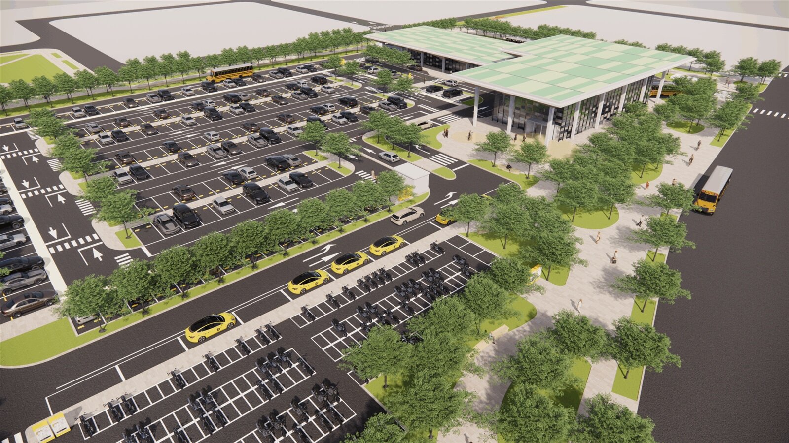 有關埔頂轉運站計畫,桃園市府預計劃設超過400席汽機車停車位。圖:市府提供