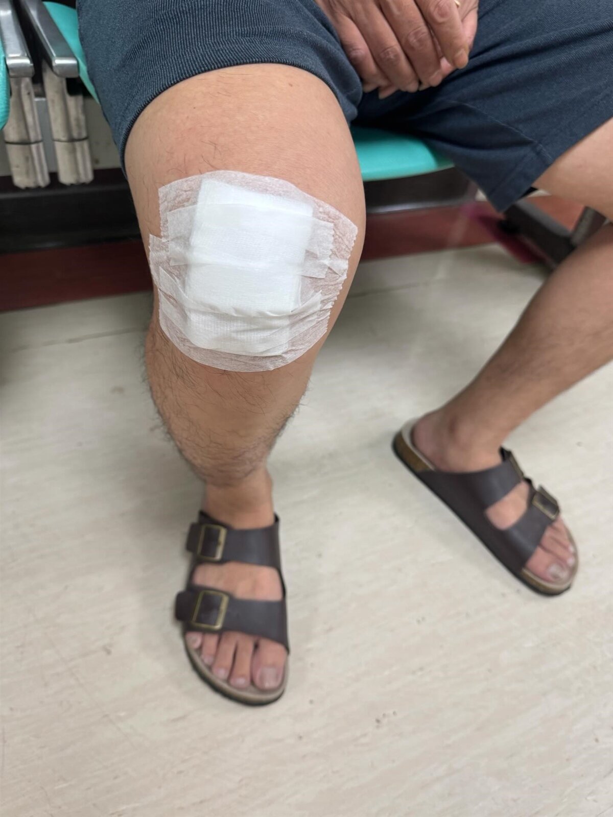 周男經醫師診斷後更有腦震盪症候群。圖:截自黃瓊惠Threads