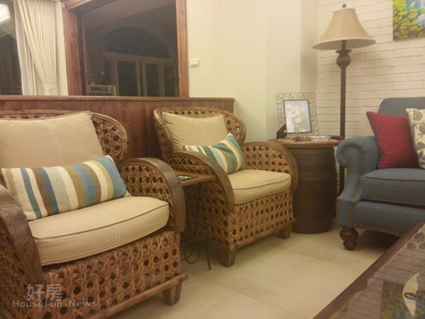 
7.家具洋溢著濃濃的鄉村風。