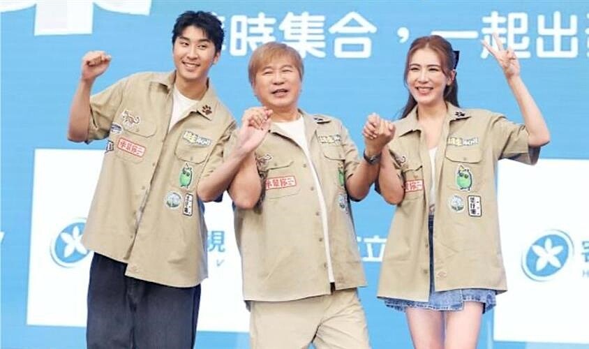 胡瓜日前帶著女兒小禎與兒子胡釋安,一同出席客家電視新節目「胡來旅行社」的記者會。圖/Bigmedia鉅聞天下