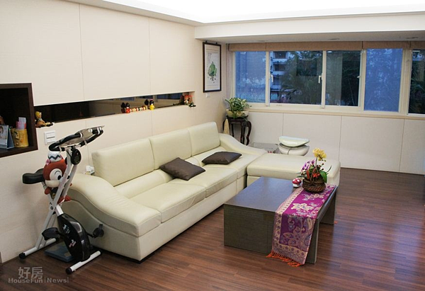 4.為增加室內空間與採光性,陽台也做了外推處理。