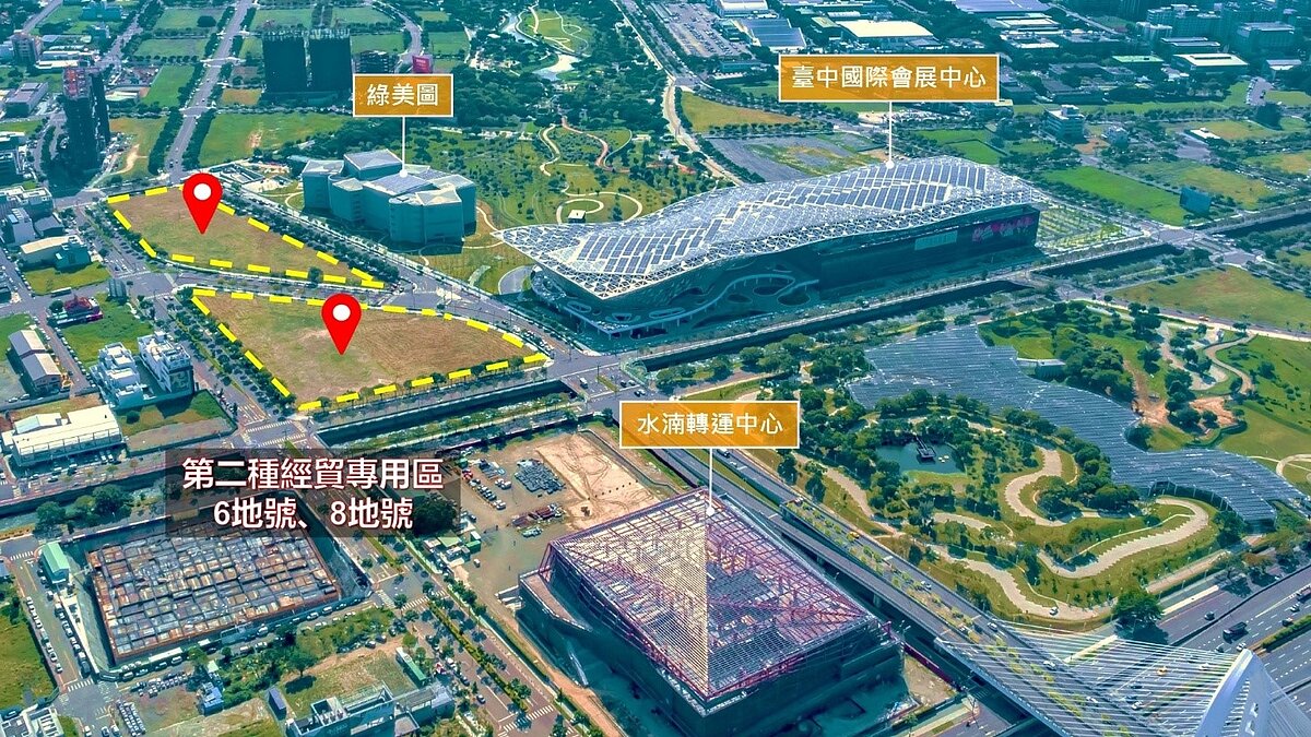 台中市經貿段6-8地號招商再啟。圖/台中市經發局提供