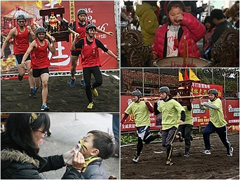 五結走尪 兒童畫虎面展虎威