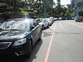 礁溪溫泉公園　周邊車位不足違停多