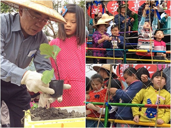 運用回收素材打造「食」尚藝廊,一舉數得。〔圖/礁溪鄉公所提供〕