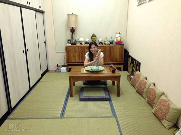 
2.因為喜歡去日本旅遊，特別在新家中規劃了和室空間。