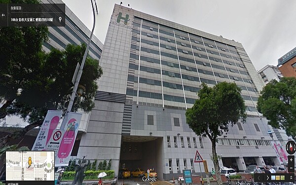 北市立聯合醫院日前在馬祖成立EYE無限影像雲端工作站,圖為聯合醫院仁愛院區(翻攝自Google Map)