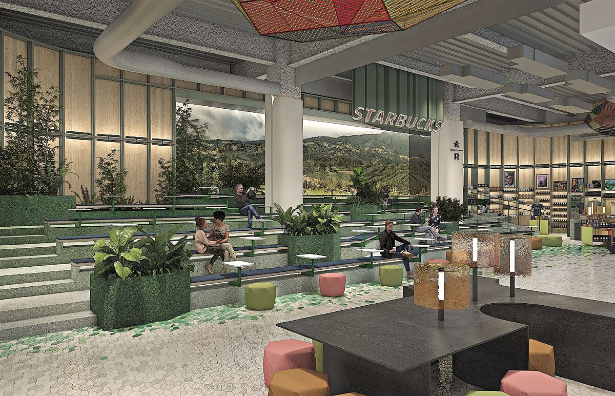 星巴克典藏DREAM PLAZA台北。圖／DREAM PLAZA提供
