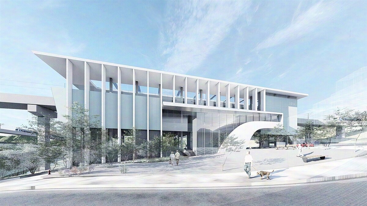 基隆捷運SB16站模擬圖。圖/新北市捷運局提供