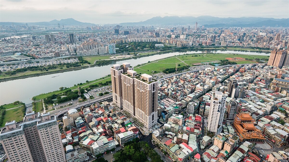 永和大陳單元空拍圖。圖/新北市城鄉局提供