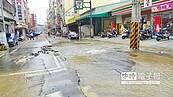 維修不及水管又破　台中馬路變小溪