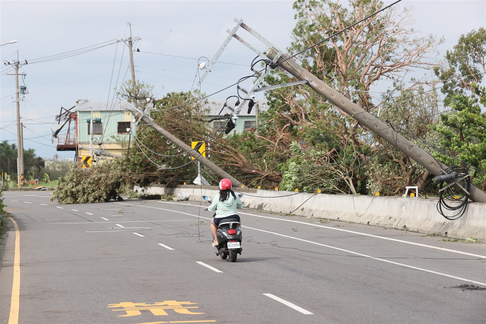 丹娜絲颱風本次在南部地區釀成嚴重災情。記者劉學聖/攝影