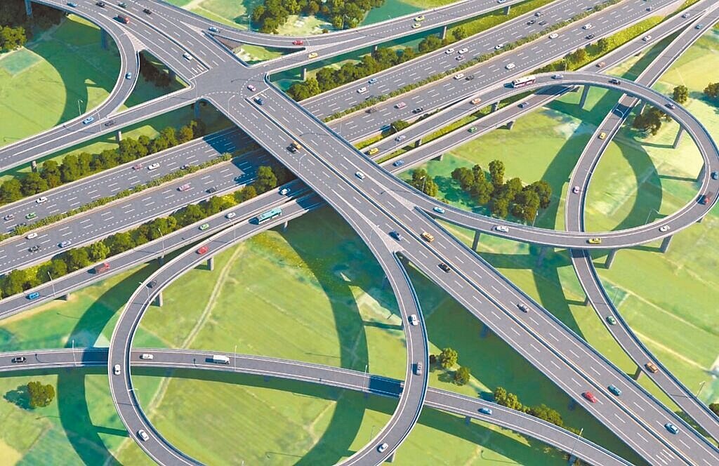 高公局預計於國道3號57公里處增設八德交流道,因部分徵收範圍為農地,農民憂心土地遭切割影響剩餘土地使用,高公局表示地主可主動申請協議價購,並允諾將提供替代道路方案。(高公局提供/姜霏桃園傳真)