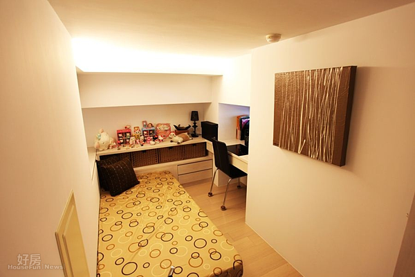 2.為了姊妹淘,捨棄衣帽間規劃為獨立客房。