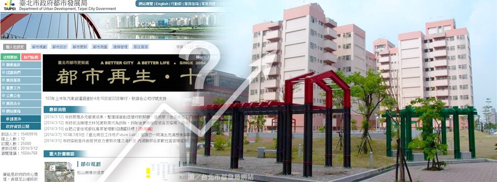 台北市都發局網站 基河國宅 箭頭漲(大刊頭)