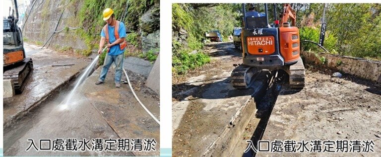 市府為預防積水問題，已針對今年上半年重覆易淹水地點進行檢視及加強清淤圖：水務局提供