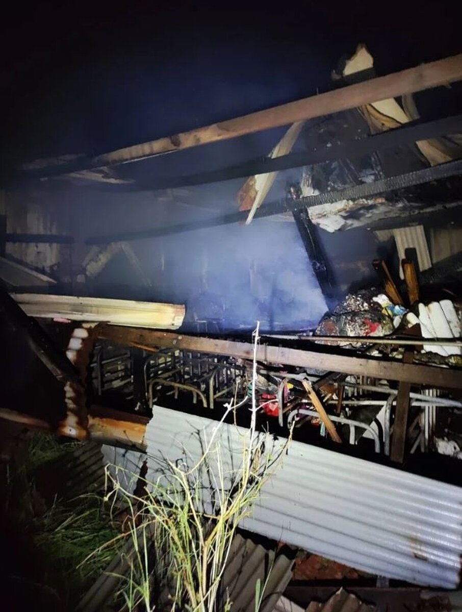 台南七股民宅晚間起火,88歲老婦人來不及逃生。圖/讀者提供