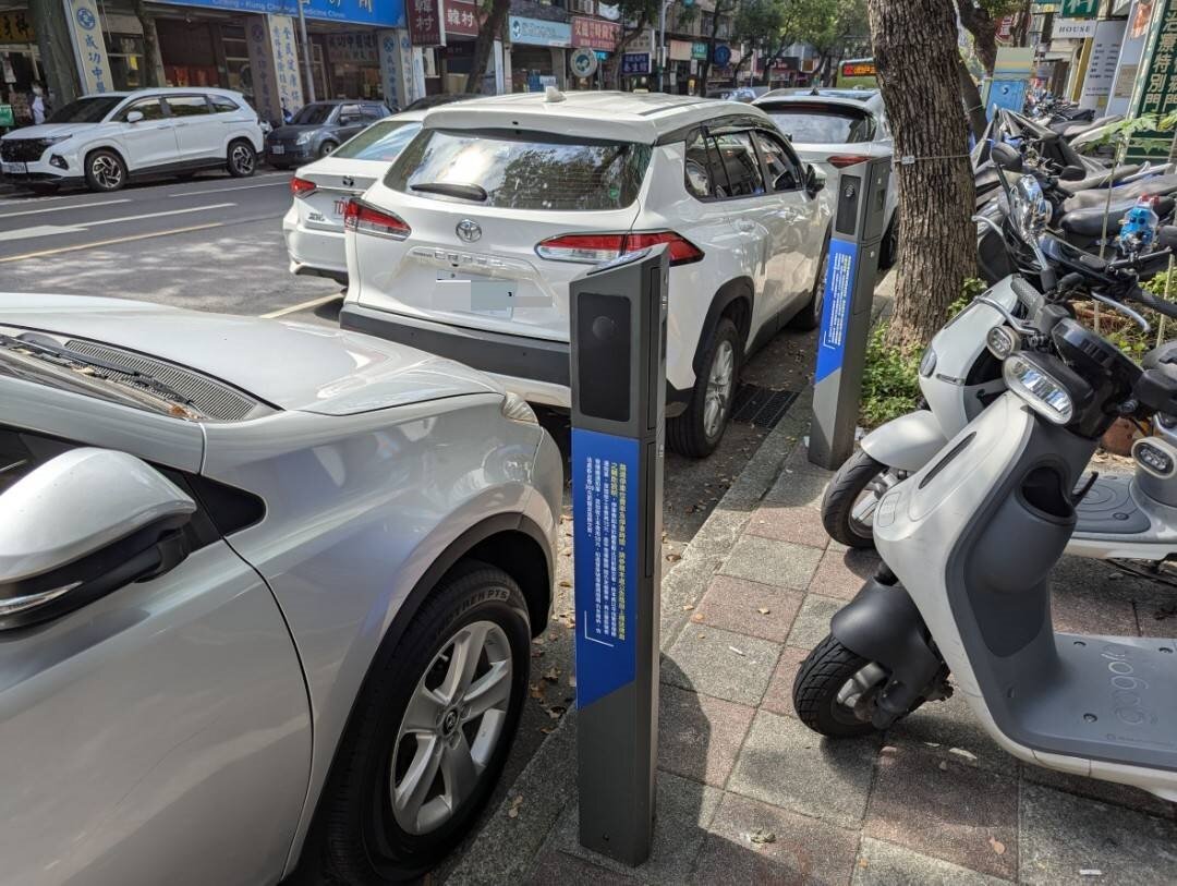 台北市部分智慧停車柱，有科技執法功能。記者楊正海／攝影。報系資料照 