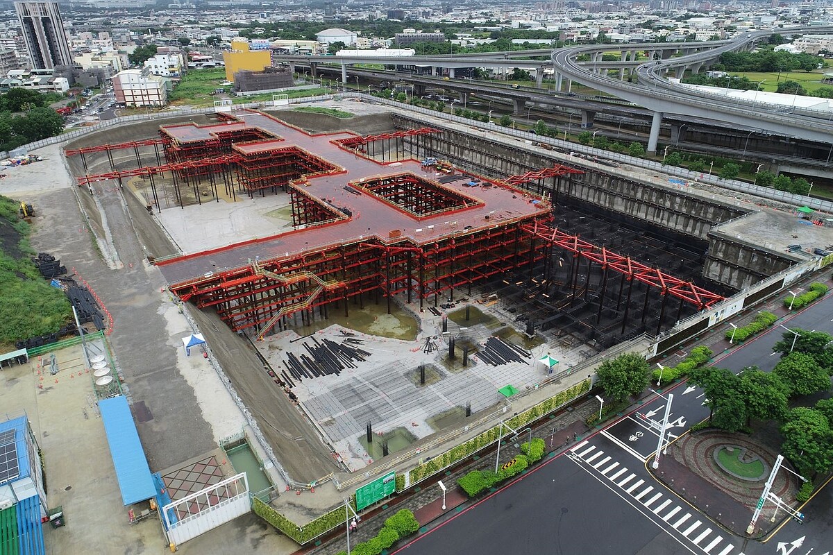 台中巨蛋空拍影像。圖／台中市建設局提供