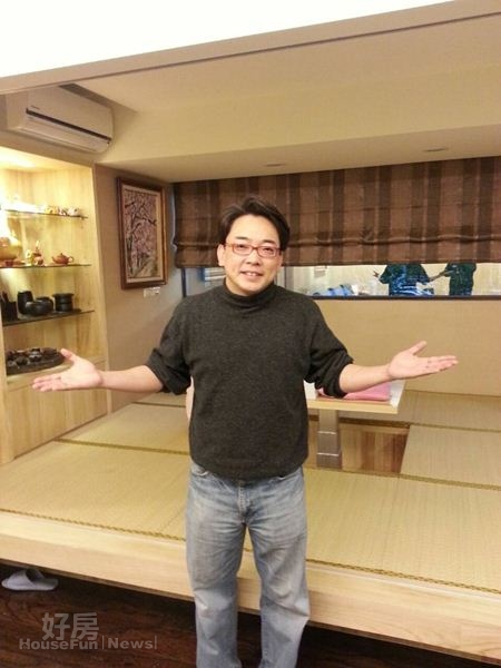 1.身為命理師詹惟中,家中裝潢走日系禪風。