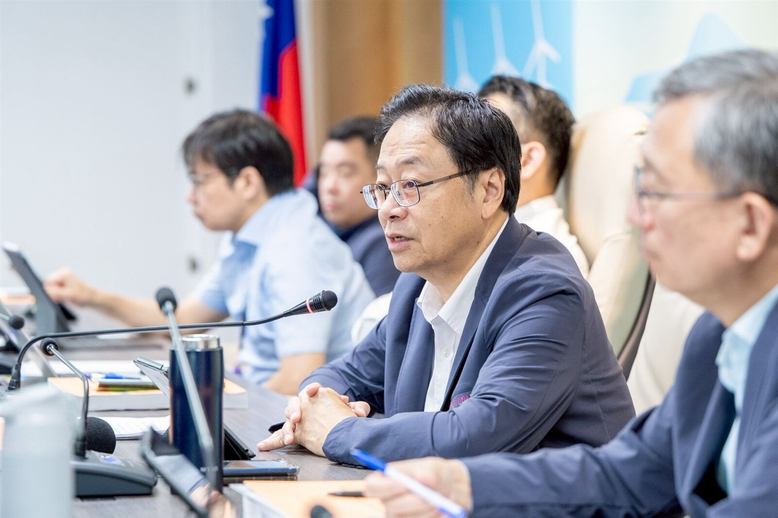 桃園市長張善政主持市政會議。圖：市府提供