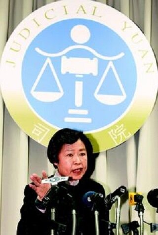 司法院大法官針對集會遊行法做出718號解釋,由司法院秘書長林錦芳出面說明。(記者林伯東/攝影)