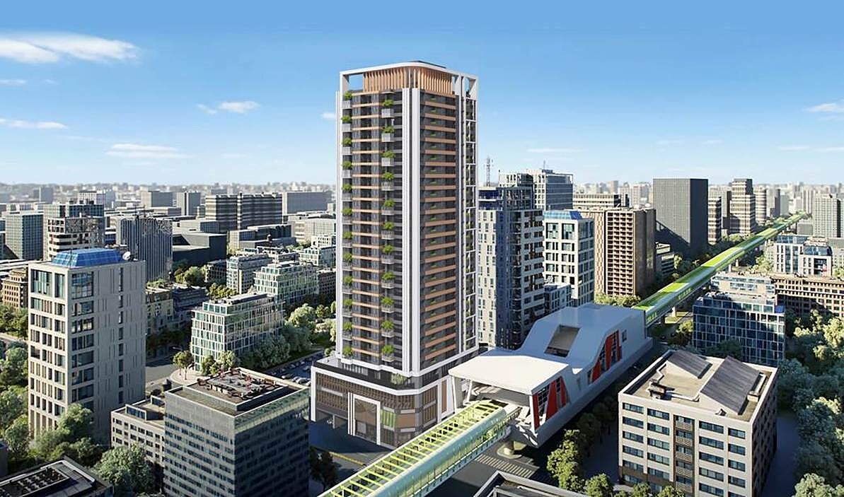 文心崇德站建築設計。示意圖/日勝生提供