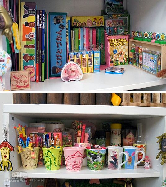 5.包括筆記本、筆盒、貼紙、色筆、便條紙…等文具相關也是一應俱全,且當然都是捨不得拆開使用。