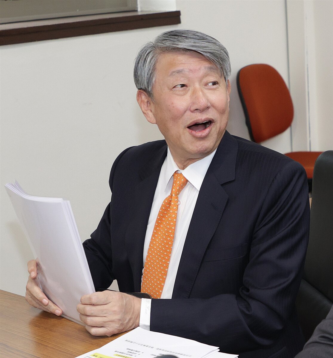 外傳我方已收到美國關稅通知書,經濟部長郭智輝駁斥此說法。記者潘俊宏/攝影