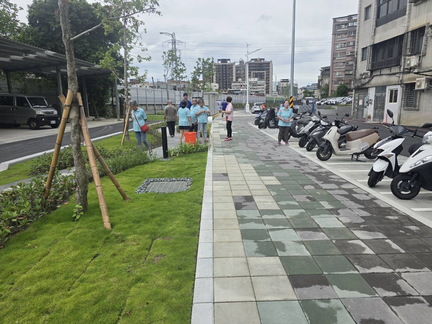 汐止康寧街第三期工程完工人本環境寬闊，社后整體路網串連，侯友宜今視察。記者游明煌／攝影 