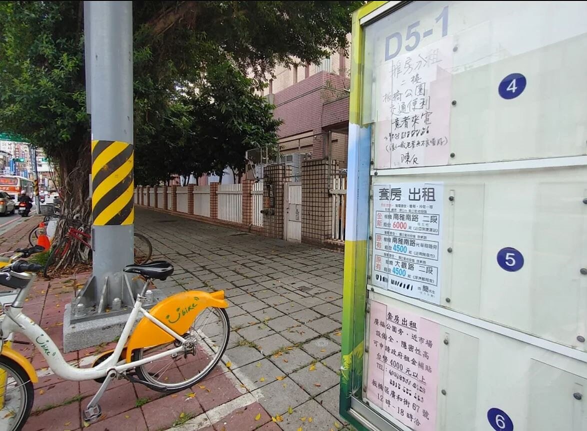 近年租金持續走揚,居住成本居高不下。租屋看板示意圖。圖/台灣房屋提供