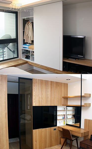 7.像是豐富實用的收納設計、隱藏式梳妝台…等細節,都是令陳小姐感到非常滿意的巧思。