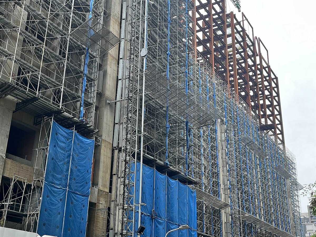 預售建案蓋房示意圖。圖／好房網News記者黃暐迪攝影