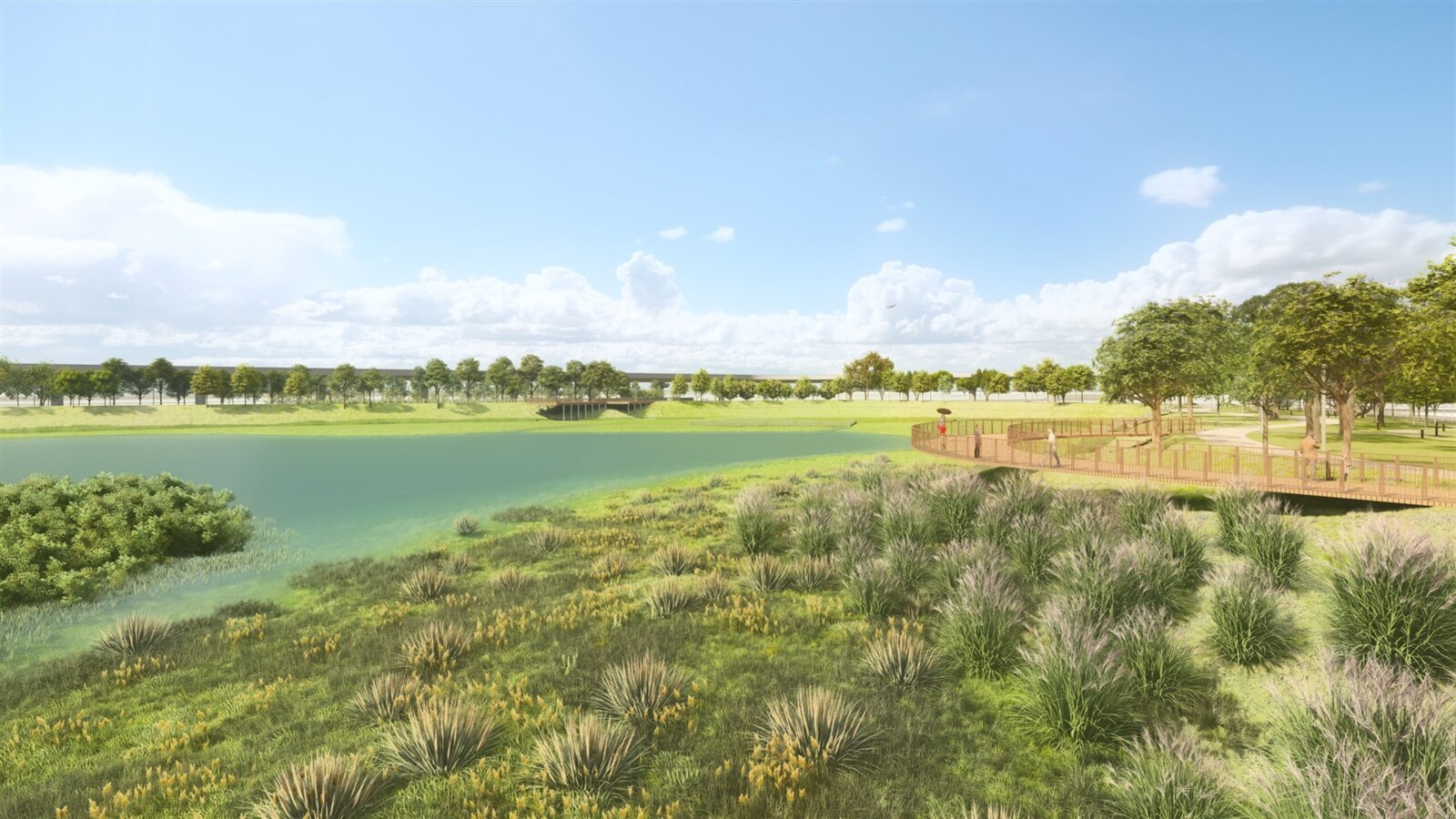 航空城計畫-都市生態方舟公園景觀再造。圖:工務局提供