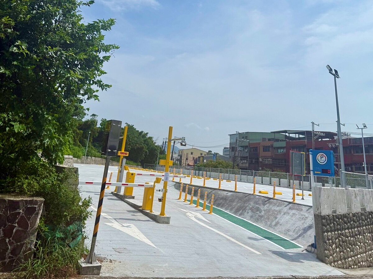 淡水區義山停車場。圖/新北交通局提供