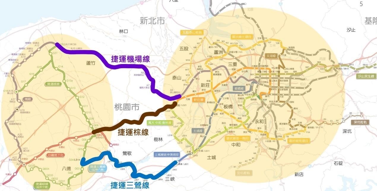 捷運三鶯線延伸至八德段，將成為連接桃園與雙北捷運路網的重要南軸幹線。圖：捷工局提供