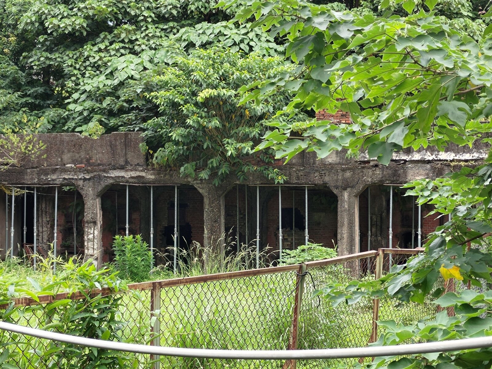 歷史建築龍口町塵芥燒却場欠缺維護,除雜草叢生,先前還遭堆置垃圾,文化局今年五月有再度到現場會勘,已要求國產署要先進行龍口町塵芥燒却場的歷史建築環境整理。記者林麗玉/攝影