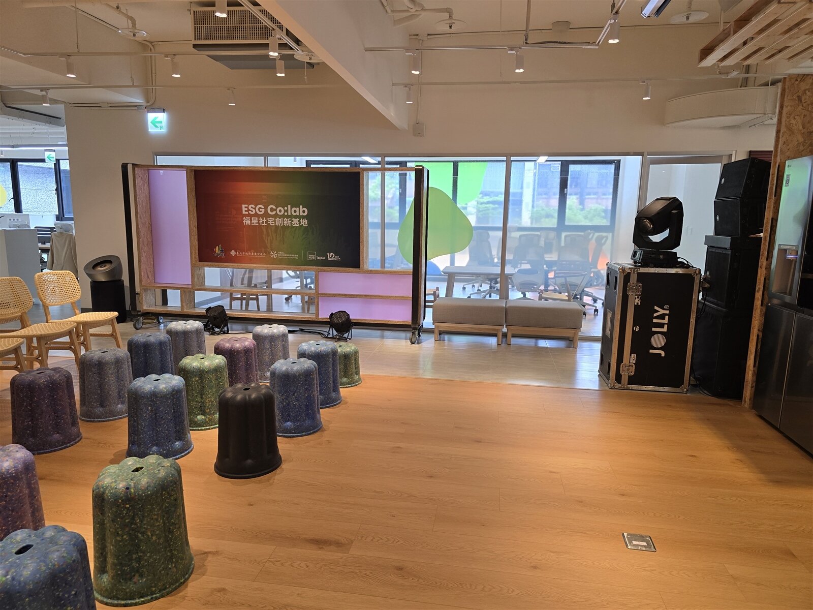 Impact Hub Taipei位在福星社宅內的辦公空間。記者邱書昱/攝影