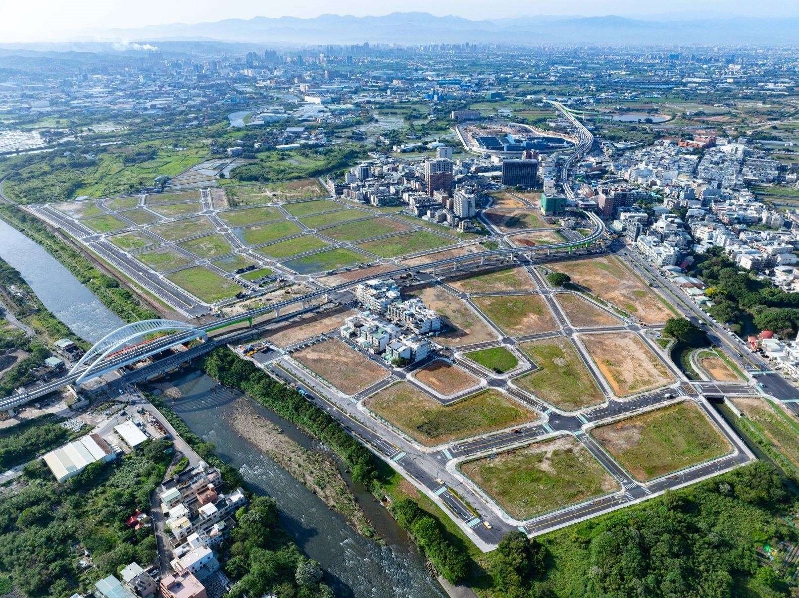 菓林市地重劃工程歷經4年半終於順利完工。圖：市府提供