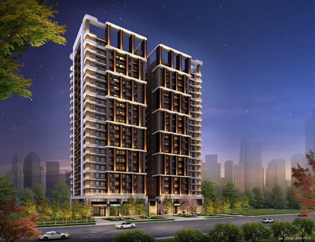 大和御品苑建築外觀渲染圖(3D示意圖僅供參考) 圖/業者提供