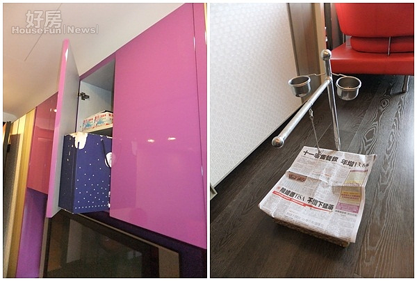 2.「邱小咆」專屬的窩與棲架。