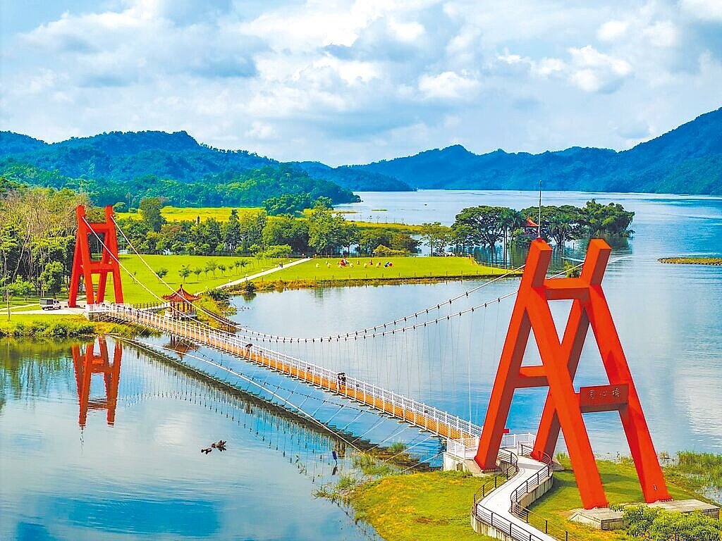 嘉義縣大埔鄉湖濱公園免費露營場因位於曾文水庫蓄水範圍內,也被嘉義縣審計室點名,公所現已加強宣導不要露營。圖/嘉義縣政府提供