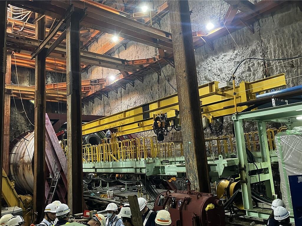 G06站往G05站潛盾機順利發進。圖／捷運工程局提供