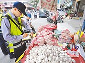 武廟違法攤商　市府鐵腕開單