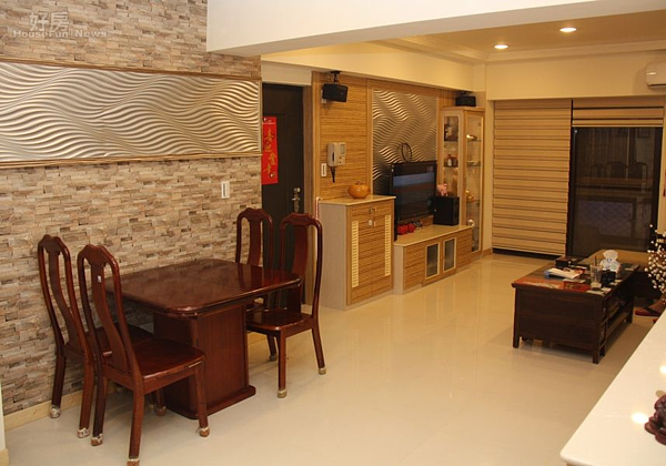 1.居家空間充滿明亮感,整體很有日式禪風味。