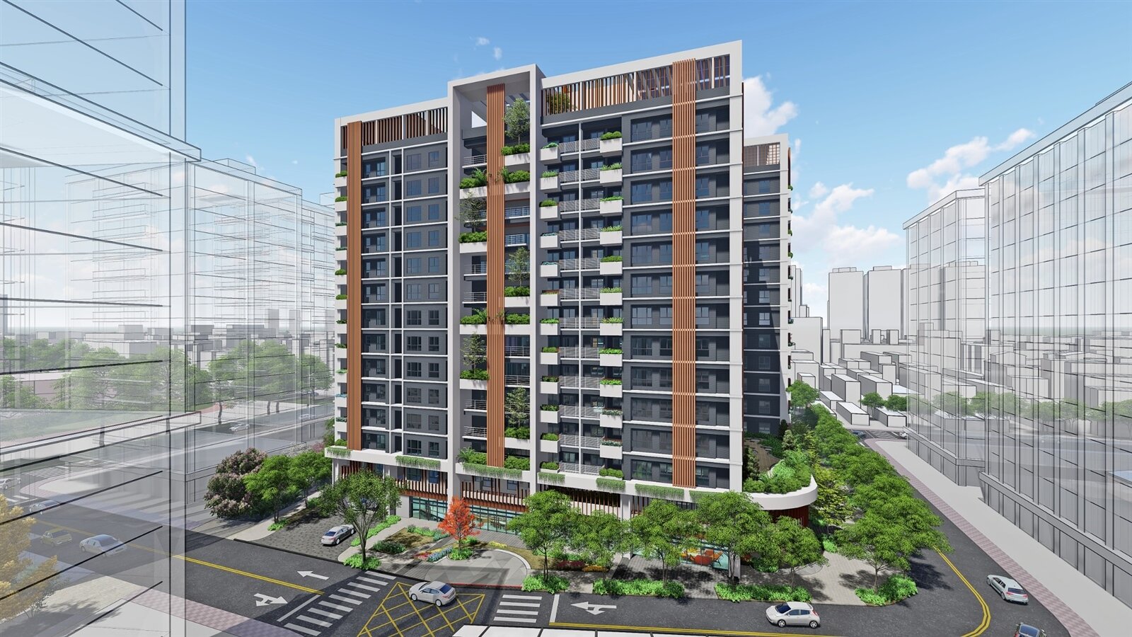 桃園市住宅發展處近期再完成桃園機場捷運A21環北站旁350戶社會住宅專案管理標評選。圖：住宅處提供