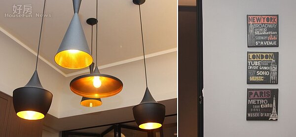 7.金屬風吊燈、牆上造型掛畫、英國國旗抱枕…無論傢俱或裝飾都洋溢濃厚的歐式風格。