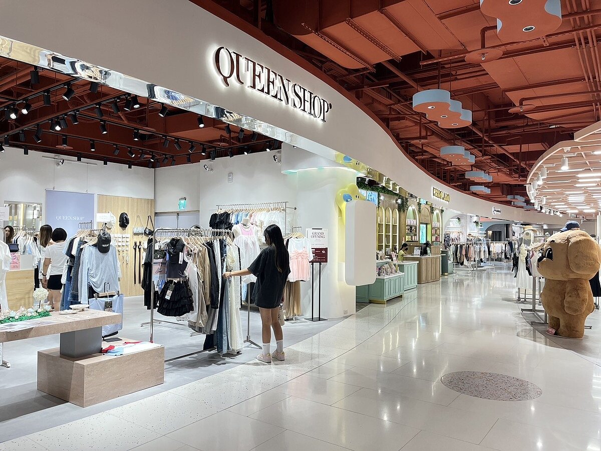 大江購物中心二樓女裝區大規模改裝。圖/大江購物中心提供