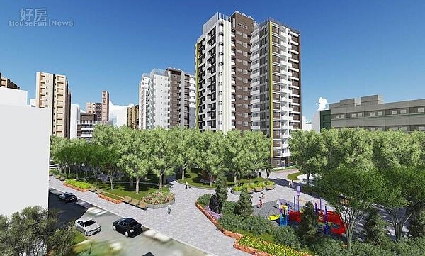 東明公營住宅落成示意圖。(台北市都發局提供)