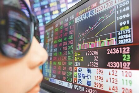 台股13日開盤大漲,攻上24406點,台積電創歷史新天價1200元。(陳俊吉攝)